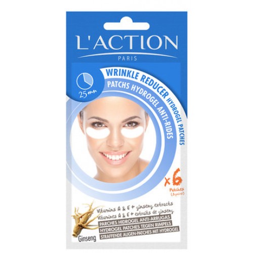 Маска д/лица L'Action Wrinkle Reducer Gel patches гелевые подушечки д/век против морщин