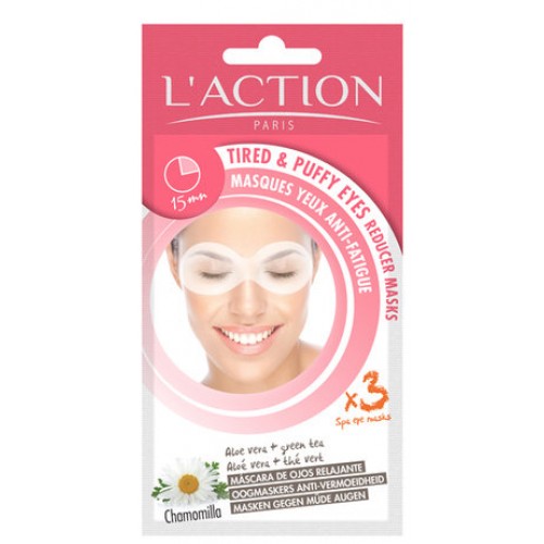 Маска д/лица L'Action Tired and puffy eyes reducer masks патчи д/век против усталости