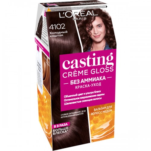 Краска д/волос L'Oreal Casting Creme Gloss #4102 Холодный каштан