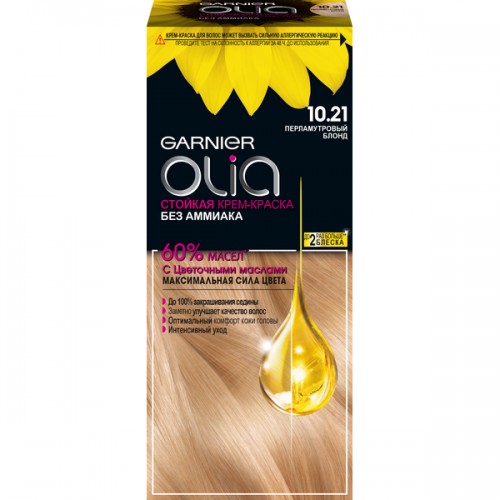 Краска д/волос Garnier Olia #10.21 Перламутровый блонд