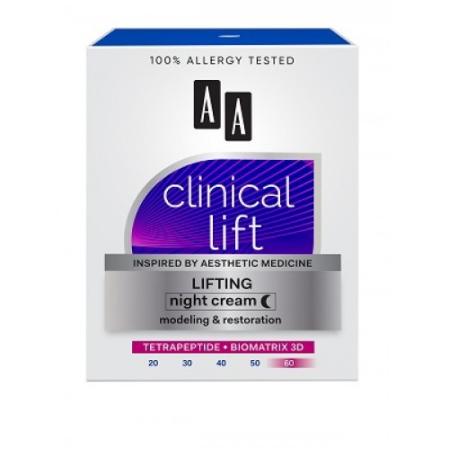 AA CLINICAL LIFT 60+ Крем ночной моделирование+питание 50мл