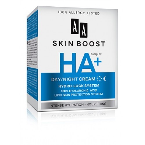 AA SKIN BOOST Крем с гиалуроновой кислотой HA+ для обезвоженной кожи, дневной/ночной уход, 50 мл